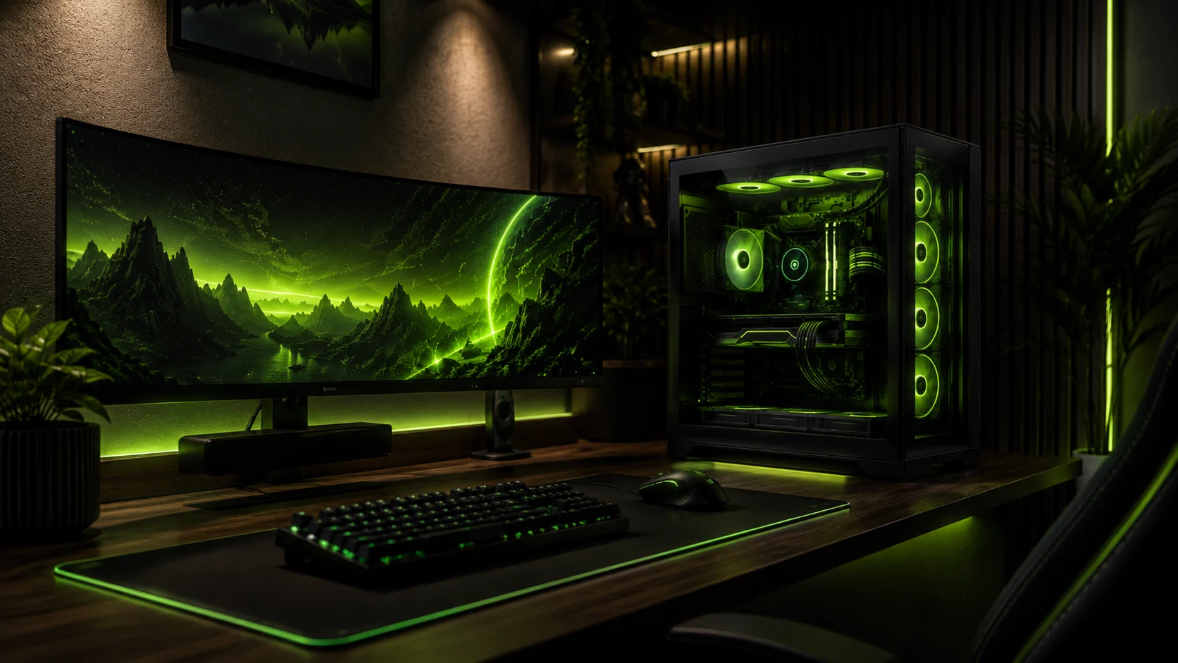 RGB Gaming Desk